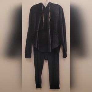Vince Camuto Black Hoodie and Pants Set Sz XL/1G